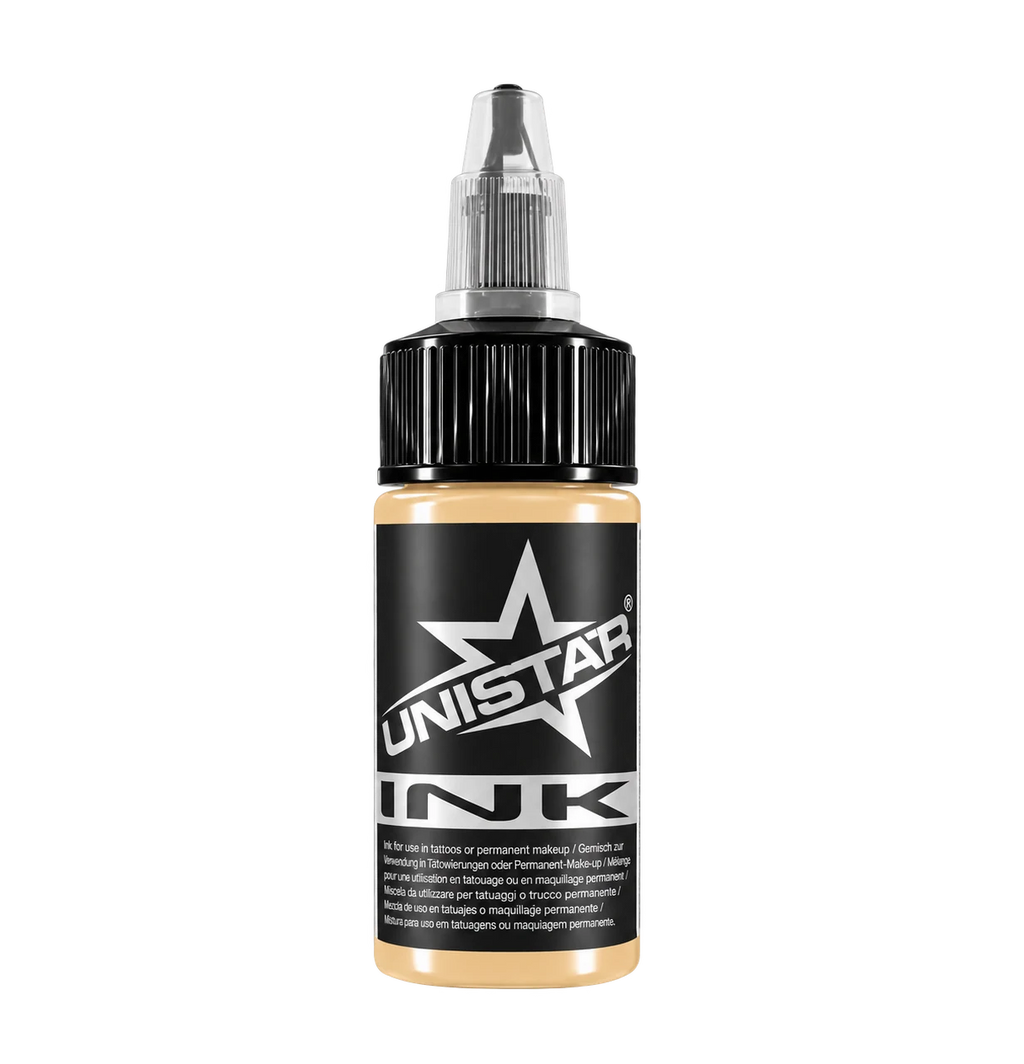 Beżowa farba, tusz do tatuażu - UNISTAR INK - Tan 30ml (Reach)