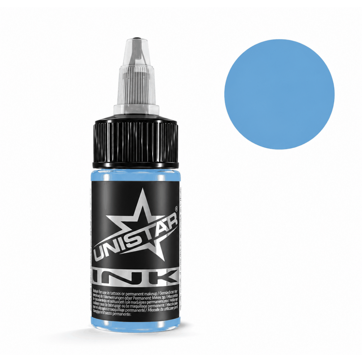 Niebieska farba, tusz do tatuażu - UNISTAR INK - Insekt True Blue 30ml (Reach)