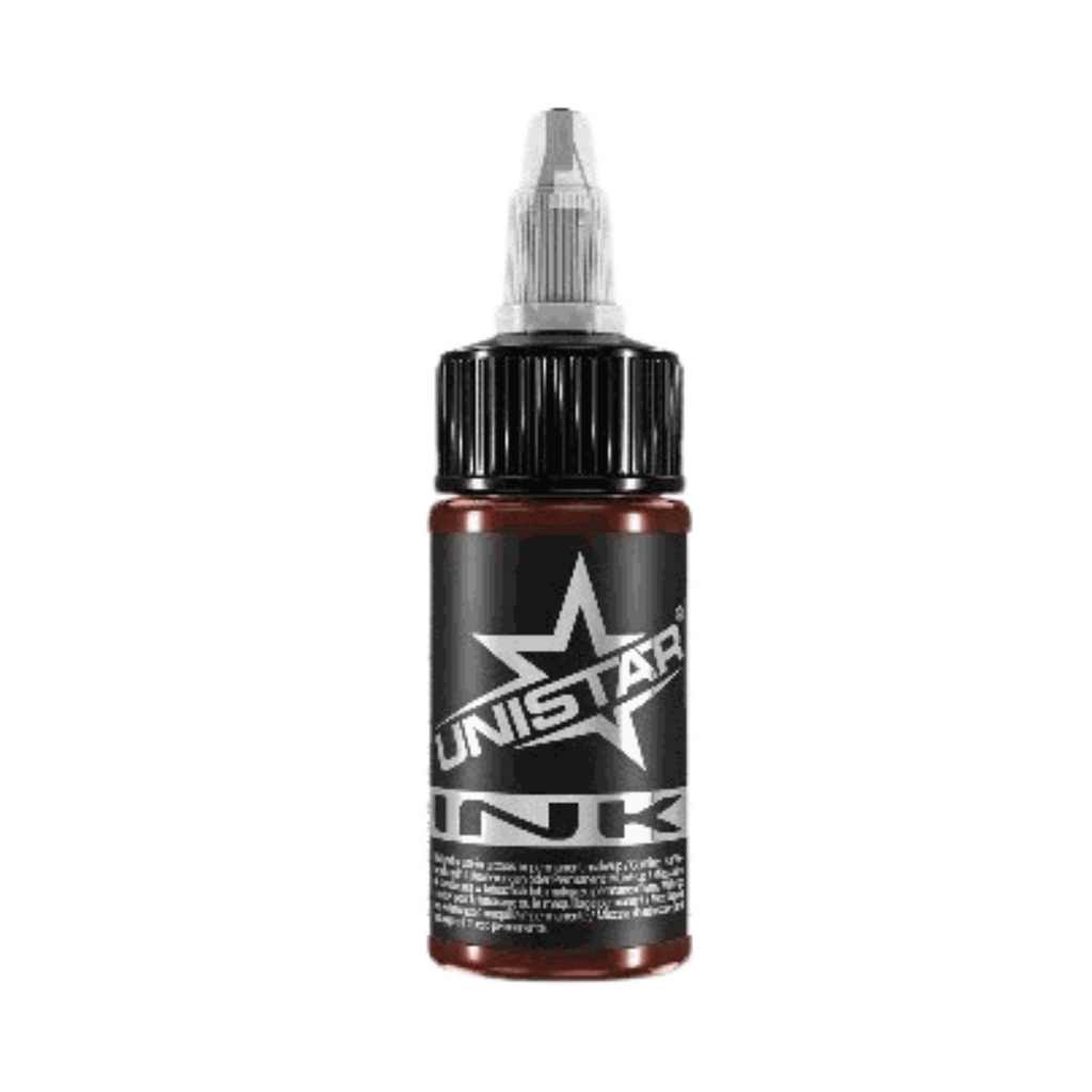 Brązowa farba, tusz do tatuażu - UNISTAR INK - Basic Brown 30ml (Reach) – zdjęcie 6