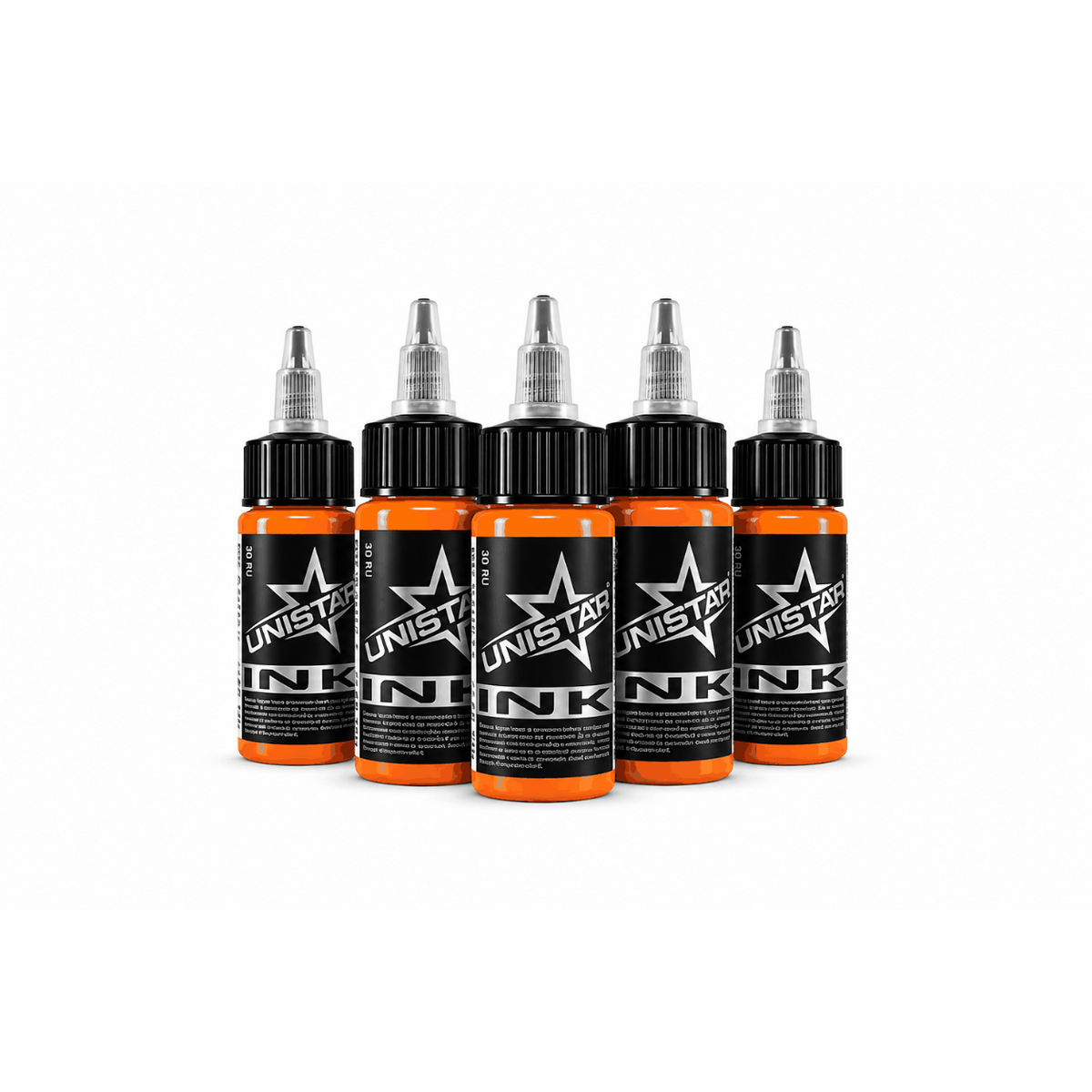 Pomarańczowa farba, tusz do tatuażu - UNISTAR INK Basic Orange 30ml(Reach) – zdjęcie 4