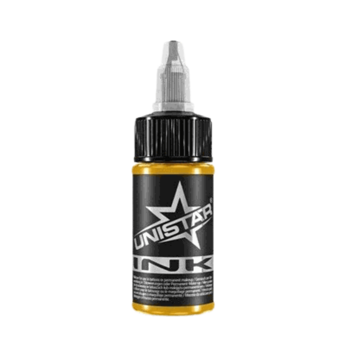 Żółta farba, tusz do tatuażu - UNISTAR INK - Golden Yellow 30ml (Reach) – zdjęcie 6