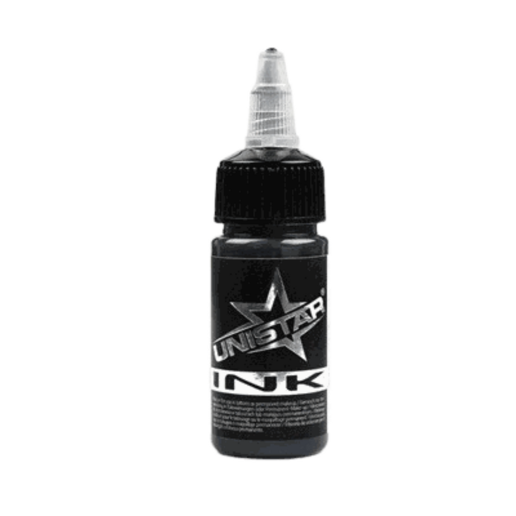 Szara farba, tusz do tatuażu - UNISTAR INK - Basic Gray Dark 30ml (Reach) – zdjęcie 6