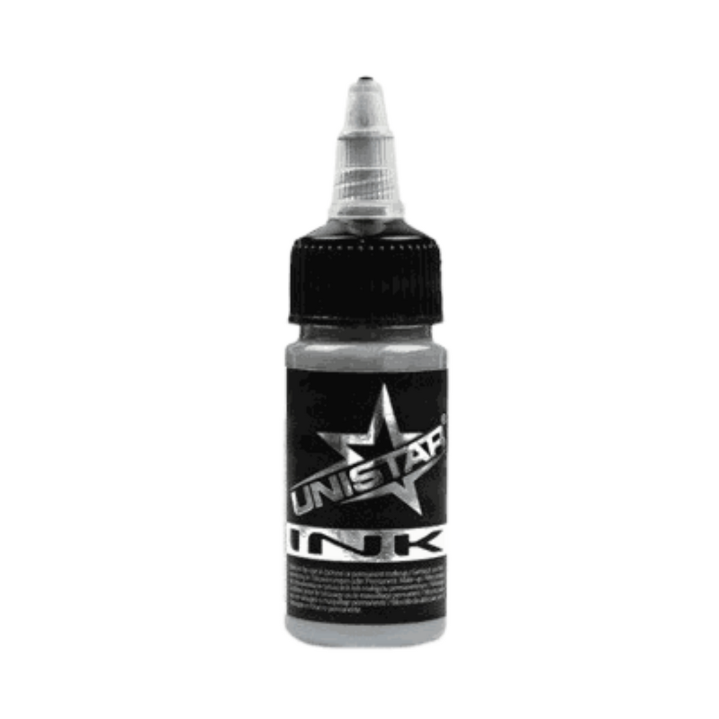 Szara farba, tusz do tatuażu - UNISTAR INK - Basic Gray Medium 30ml (Reach) – zdjęcie 6