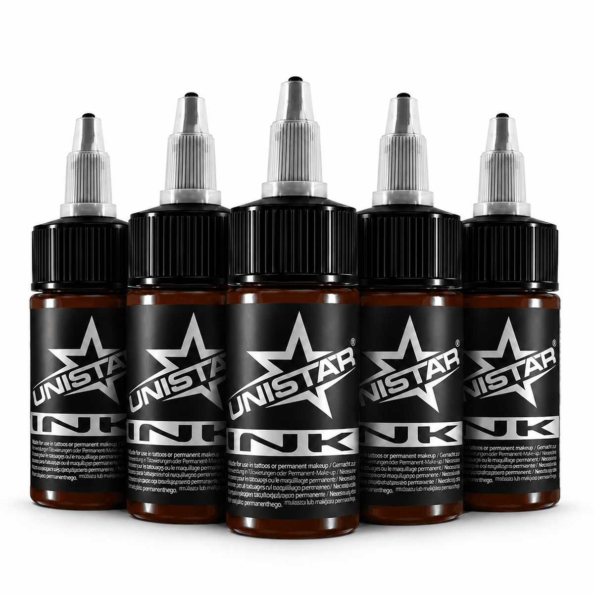 Brązowa farba, tusz do tatuażu - UNISTAR INK - Basic Brown 30ml (Reach) – zdjęcie 4