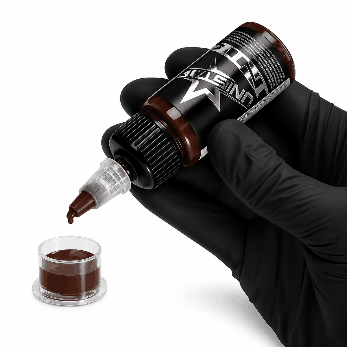 Brązowa farba, tusz do tatuażu - UNISTAR INK - Basic Brown 30ml (Reach) – zdjęcie 2