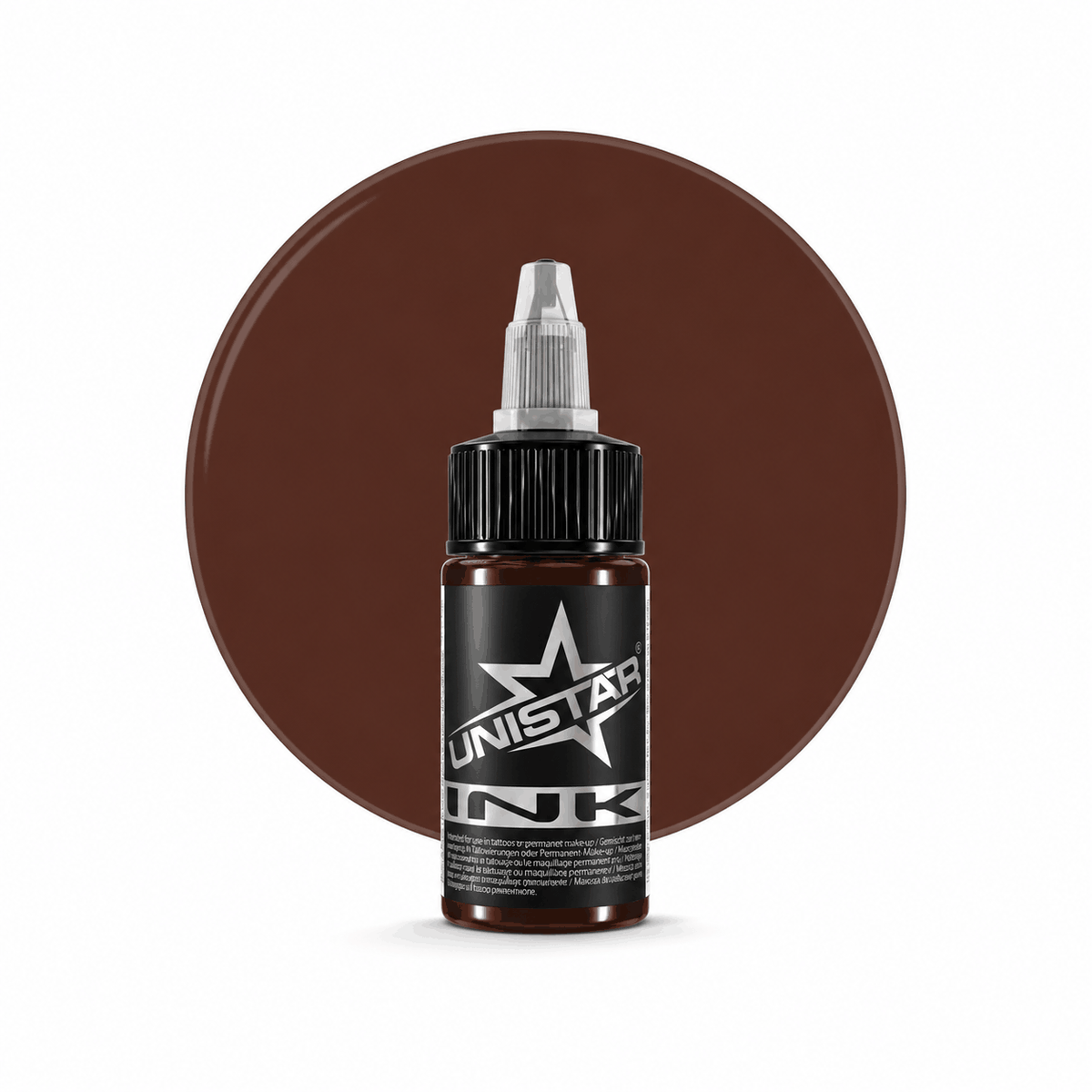 Brązowa farba, tusz do tatuażu - UNISTAR INK - Basic Brown 30ml (Reach) – zdjęcie 5