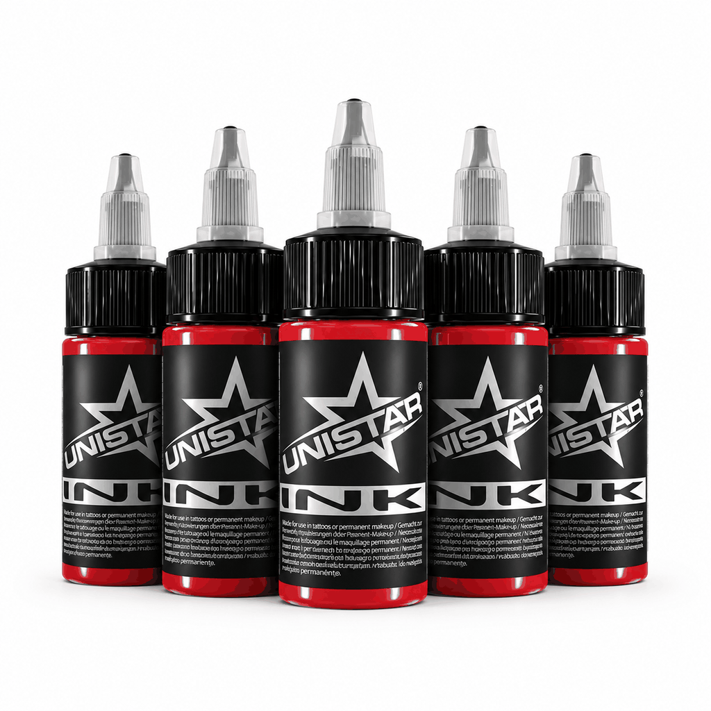 Koralowa farba, tusz do tatuażu - UNISTAR INK - Coral 30ml (Reach) – zdjęcie 4