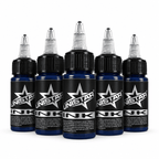 Niebieska farba, tusz do tatuażu - UNISTAR INK - Cosmic Blue 30ml (Reach) – zdjęcie 4