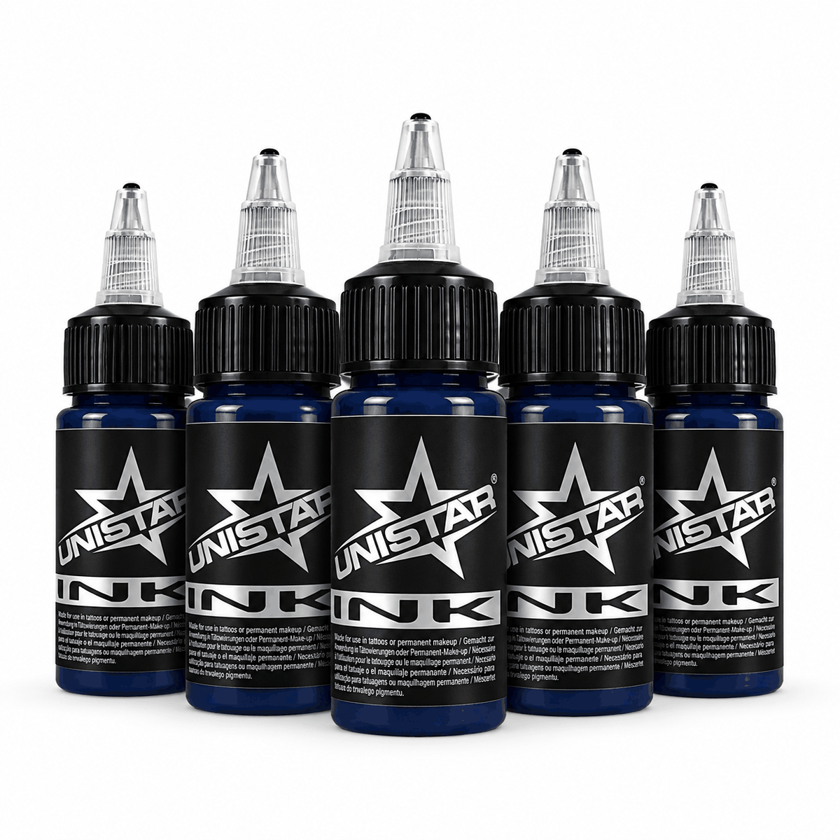 Niebieska farba, tusz do tatuażu - UNISTAR INK - Cosmic Blue 30ml (Reach) – zdjęcie 4