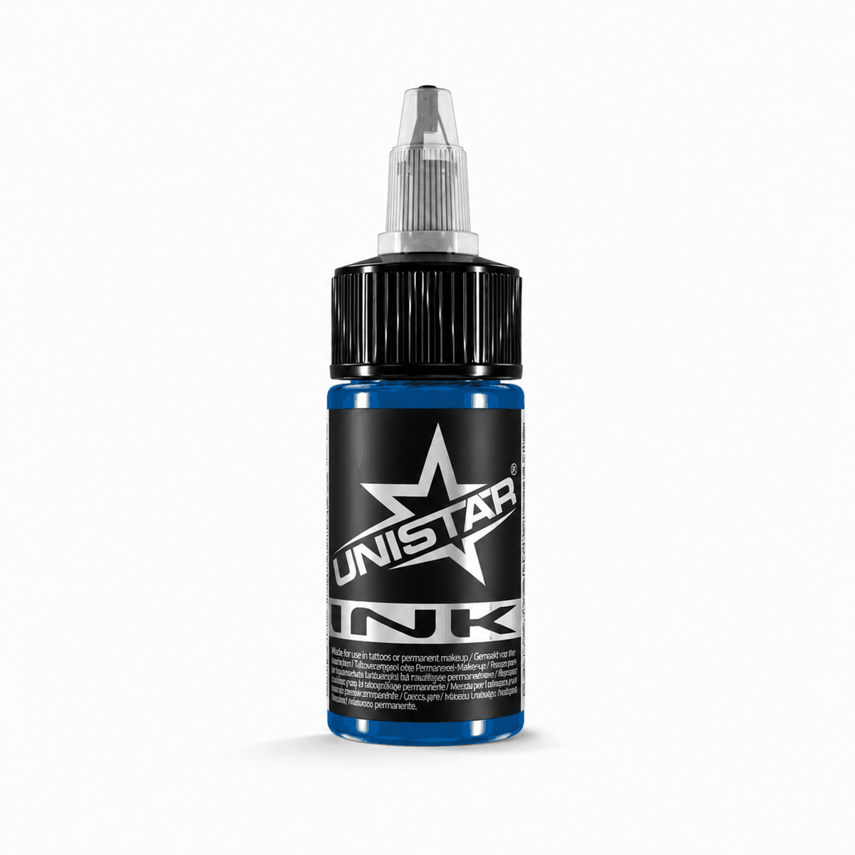 Niebieska farba, tusz do tatuażu - UNISTAR INK - Dark Blue 30ml (Reach) – zdjęcie 6