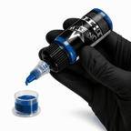 Niebieska farba, tusz do tatuażu - UNISTAR INK - Dark Blue 30ml (Reach) – zdjęcie 2