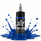 Niebieska farba, tusz do tatuażu - UNISTAR INK - Dark Blue 30ml (Reach) – zdjęcie 3