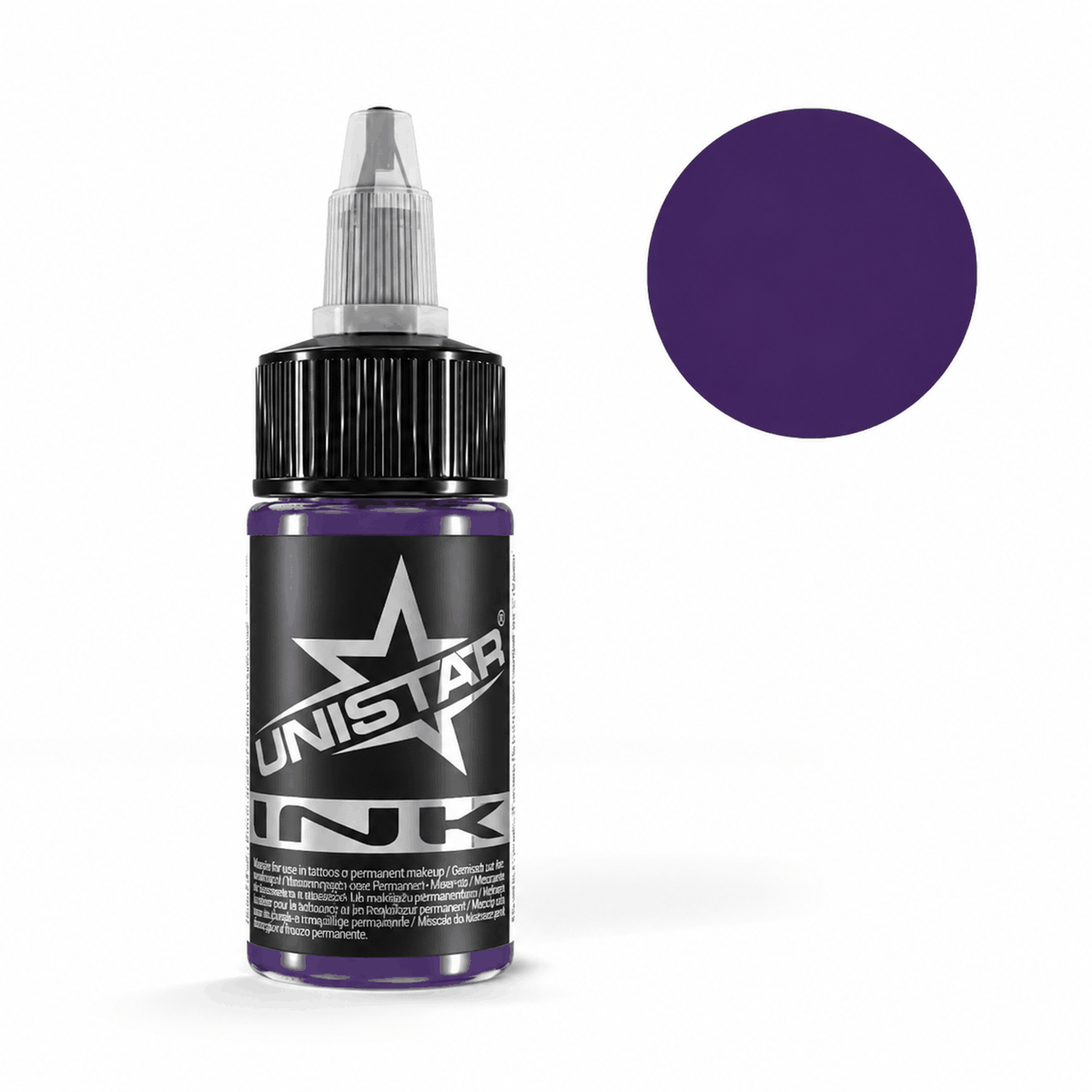 Fioletowa farba, tusz do tatuażu - UNISTAR INK - Eggplant Purple 30ml (Reach)