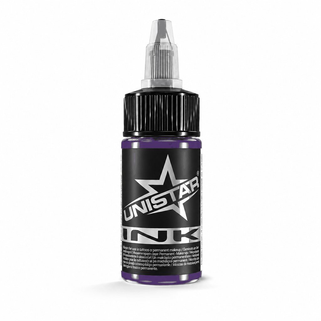 Fioletowa farba, tusz do tatuażu - UNISTAR INK - Eggplant Purple 30ml (Reach) – zdjęcie 6