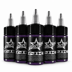 Fioletowa farba, tusz do tatuażu - UNISTAR INK - Eggplant Purple 30ml (Reach) – zdjęcie 4
