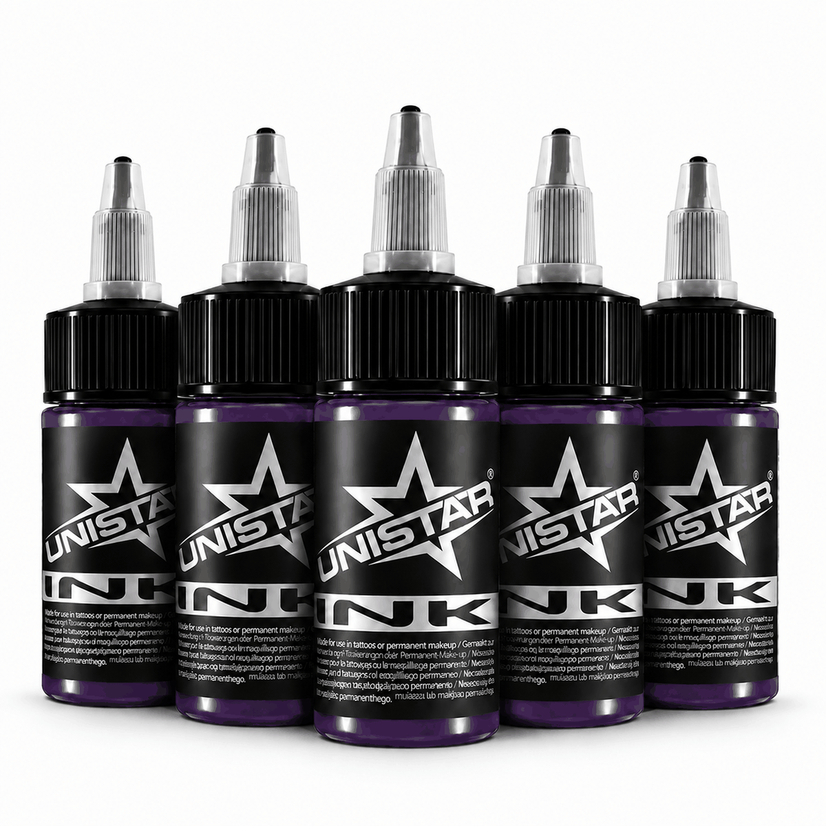 Fioletowa farba, tusz do tatuażu - UNISTAR INK - Eggplant Purple 30ml (Reach) – zdjęcie 4