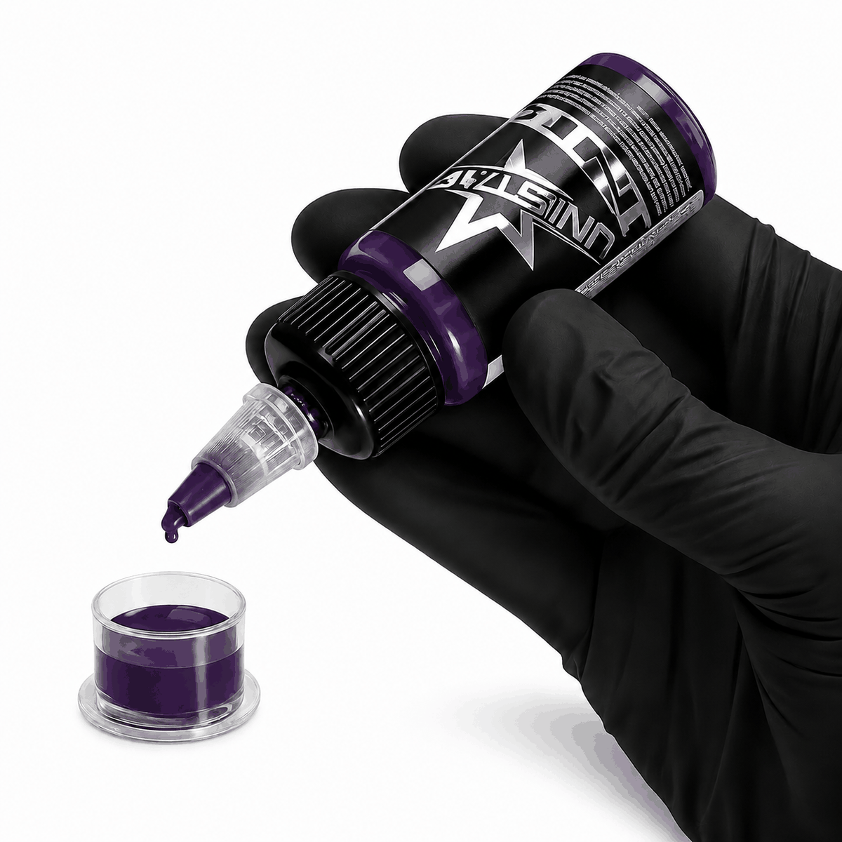 Fioletowa farba, tusz do tatuażu - UNISTAR INK - Eggplant Purple 30ml (Reach) – zdjęcie 2