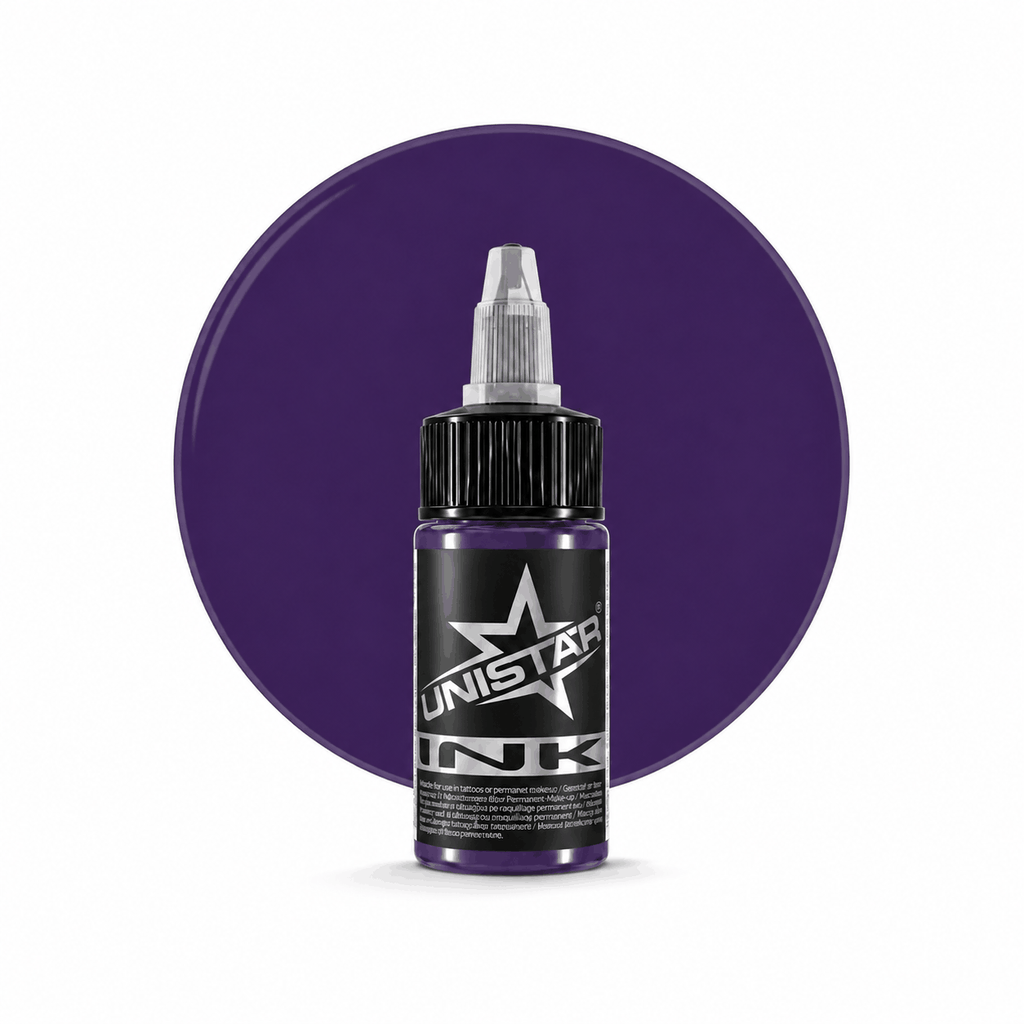 Fioletowa farba, tusz do tatuażu - UNISTAR INK - Eggplant Purple 30ml (Reach) – zdjęcie 5
