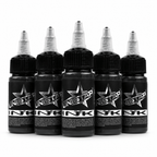 Szara farba, tusz do tatuażu - UNISTAR INK - Basic Gray Dark 30ml (Reach) – zdjęcie 4