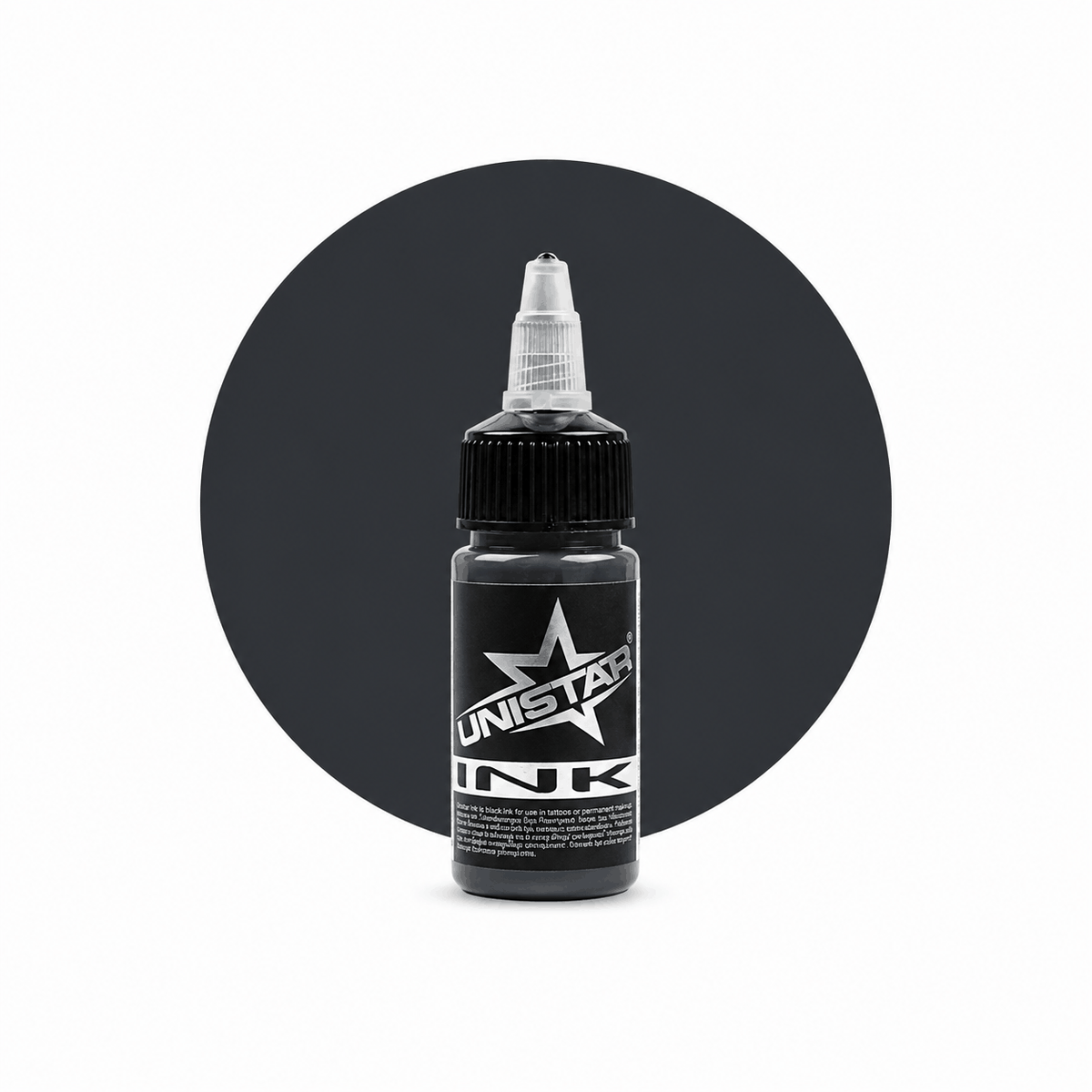 Szara farba, tusz do tatuażu - UNISTAR INK - Basic Gray Dark 30ml (Reach) – zdjęcie 5