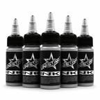 Szara farba, tusz do tatuażu - UNISTAR INK - Basic Gray Medium 30ml (Reach) – zdjęcie 4