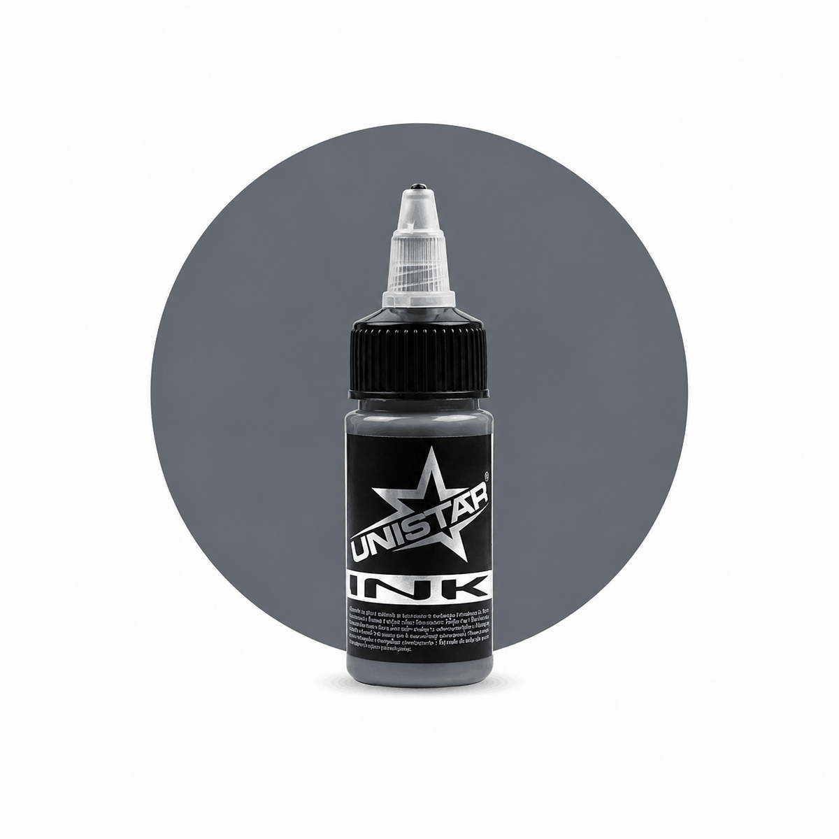 Szara farba, tusz do tatuażu - UNISTAR INK - Gray Medium Dark 30ml (Reach) – zdjęcie 5