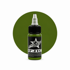 Zielona farba, tusz do tatuażu - UNISTAR INK - Basic Green Dark 30ml(Reach) – zdjęcie 5