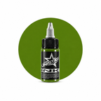 Zielona farba, tusz do tatuażu - UNISTAR INK, Basic Green Light 30ml(Reach) – zdjęcie 5