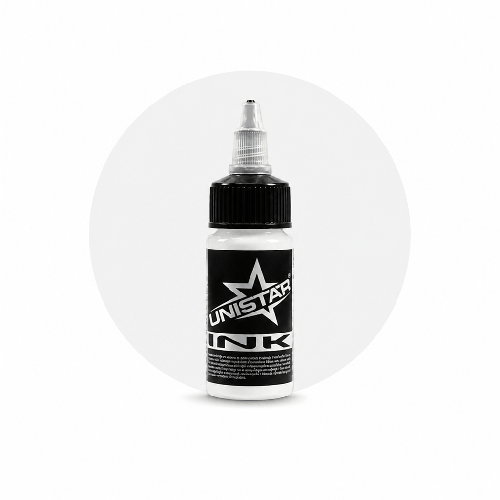 Biała farba, tusz do tatuażu - UNISTAR INK - Heavy White 30ml (Reach) – zdjęcie 5