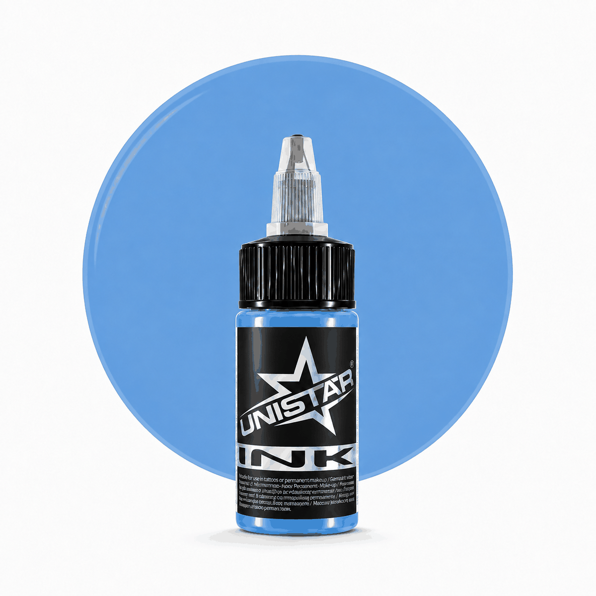 Niebieska farba, tusz do tatuażu - UNISTAR INK - Insekt True Blue 30ml (Reach) – zdjęcie 5