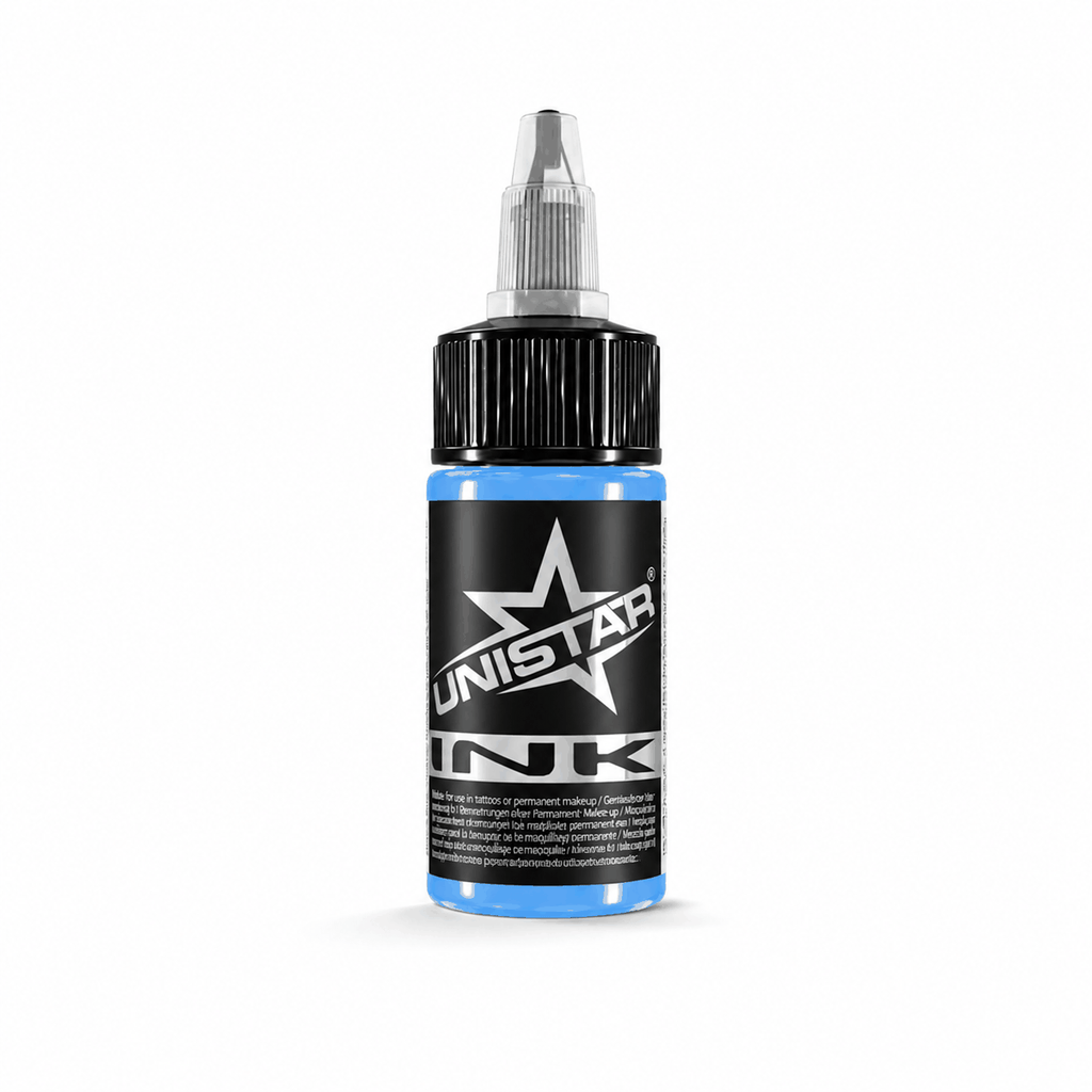 Niebieska farba, tusz do tatuażu - UNISTAR INK - Insekt True Blue 30ml (Reach) – zdjęcie 6