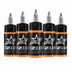 Pomarańczowa farba, tusz do tatuażu - UNISTAR INK Light Orange 30ml(Reach) – zdjęcie 4