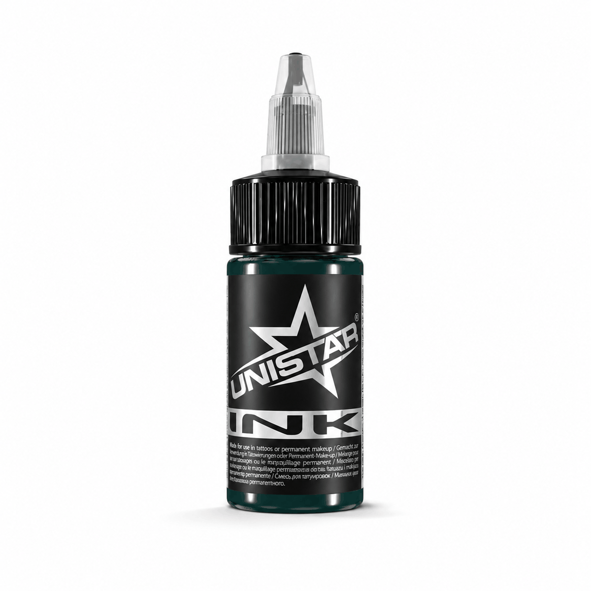 Zielona farba, tusz do tatuażu - UNISTAR INK - Muted Green 30ml (Reach) – zdjęcie 6