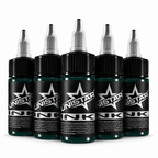 Zielona farba, tusz do tatuażu - UNISTAR INK - Muted Green 30ml (Reach) – zdjęcie 4