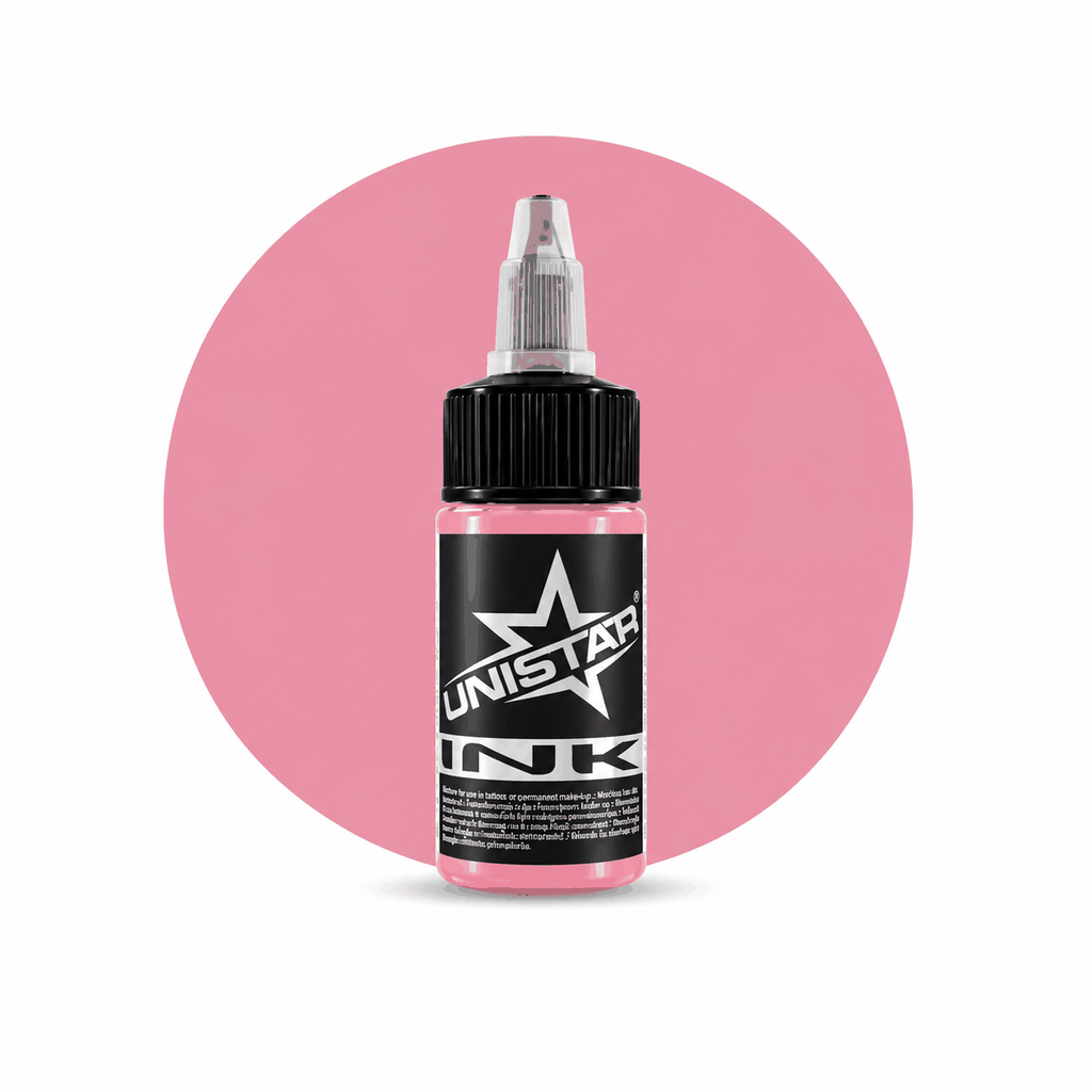 Różowa farba, tusz do tatuażu - UNISTAR INK - Pink 30ml (Reach) – zdjęcie 5