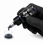 Niebieska farba, tusz do tatuażu - UNISTAR INK Basic Dark Blue 30ml (Reach) – zdjęcie 2