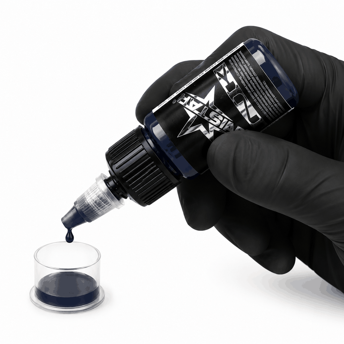 Niebieska farba, tusz do tatuażu - UNISTAR INK Basic Dark Blue 30ml (Reach) – zdjęcie 2