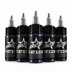 Niebieska farba, tusz do tatuażu - UNISTAR INK Basic Dark Blue 30ml (Reach) – zdjęcie 4