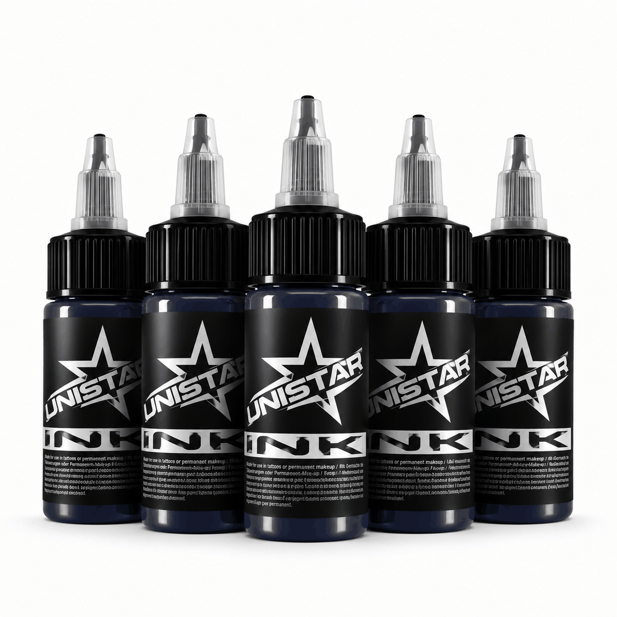 Niebieska farba, tusz do tatuażu - UNISTAR INK Basic Dark Blue 30ml (Reach) – zdjęcie 4