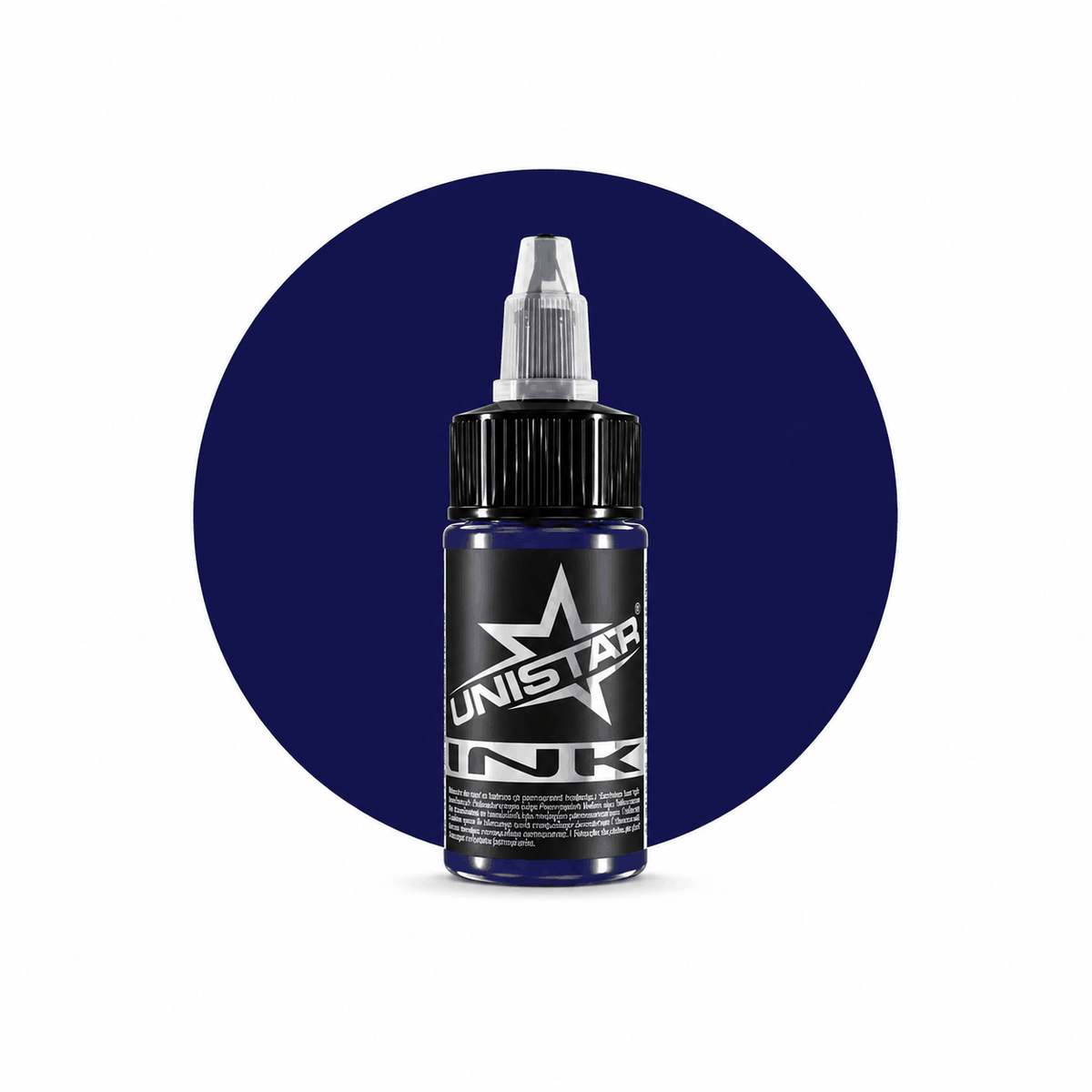 Niebieska farba, tusz do tatuażu - UNISTAR INK Basic Dark Blue 30ml (Reach) – zdjęcie 5