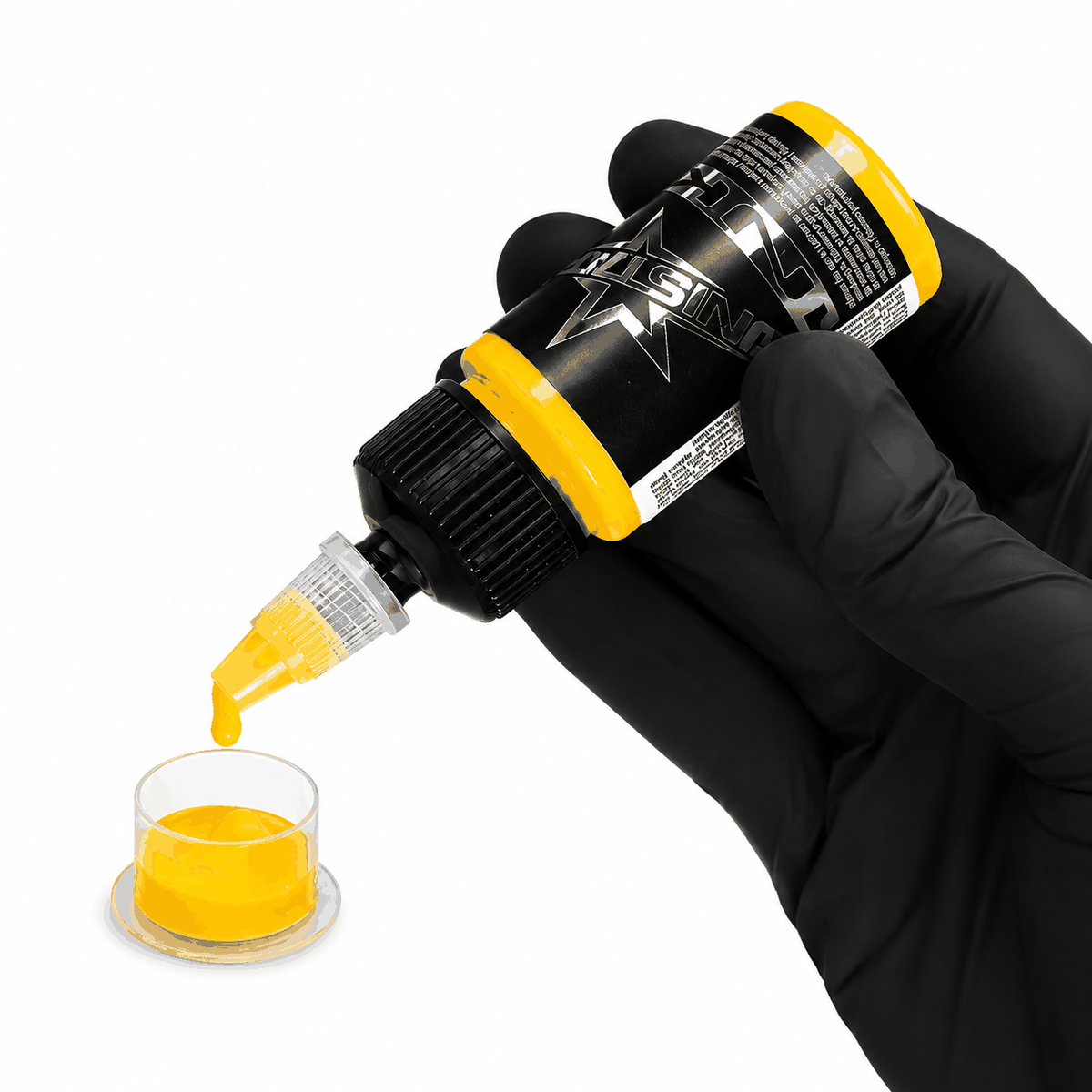Żółta farba, tusz do tatuażu - UNISTAR INK - Yellow 30ml (Reach) – zdjęcie 2