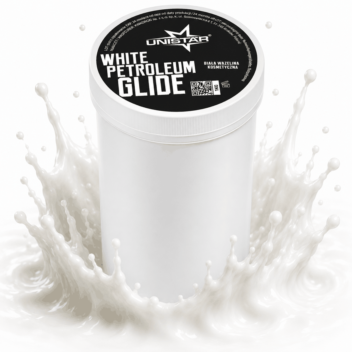 Wazelina biała kosmetyczna do tatuażu 1kg - White Petroleum Glide - Tattoo