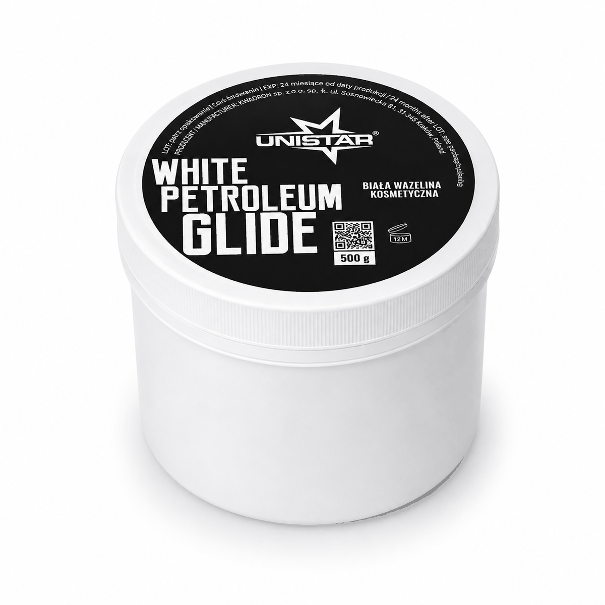 Wazelina biała kosmetyczna do tatuażu 500g - White Petroleum Glide - Tattoo