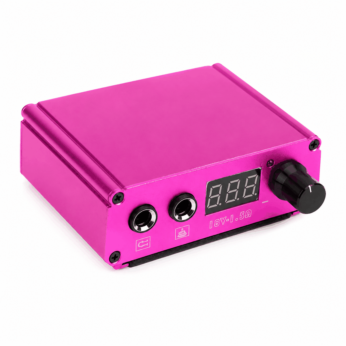 Profesjonalny zasilacz do tatuażu - Cast Power Supply LED 0-18V 1.5A - Pink