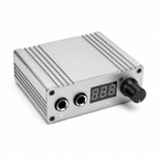 Profesjonalny zasilacz do tatuażu Cast Power Supply LED 0-18V 1.5A - Silver