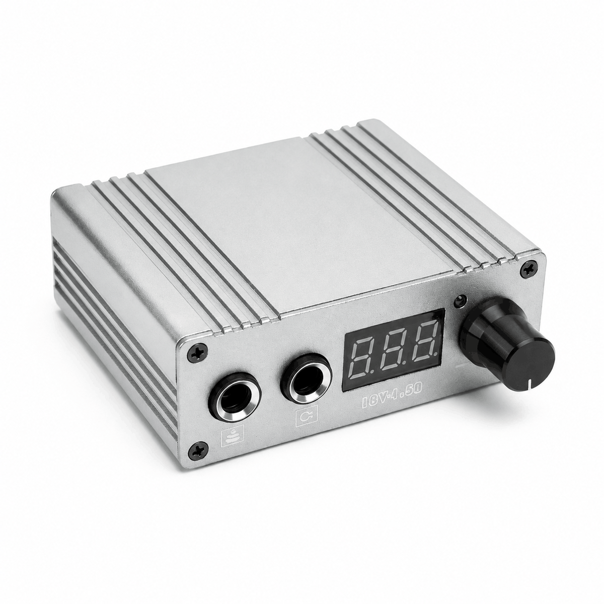 Profesjonalny zasilacz do tatuażu Cast Power Supply LED 0-18V 1.5A - Silver