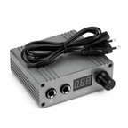 Profesjonalny zasilacz do tatuażu Cast Power Supply LED 0-18V 1.5A - Silver – zdjęcie 2