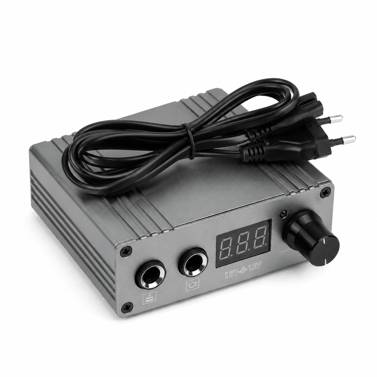 Profesjonalny zasilacz do tatuażu Cast Power Supply LED 0-18V 1.5A - Silver – zdjęcie 2